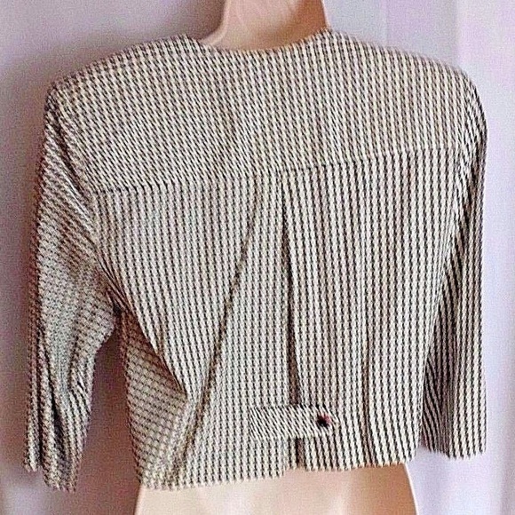  Blazer Top Doubled Button Checkered - Picture 3 of 5